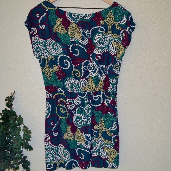 Anthropologie Maeve Multi Color Print Dress Sz S - Picture 2 of 5